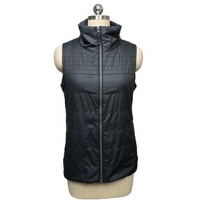 Columbia Womens Black Quilted Puffer Vest Full Zip Size Small Gorpcore Outdoor
